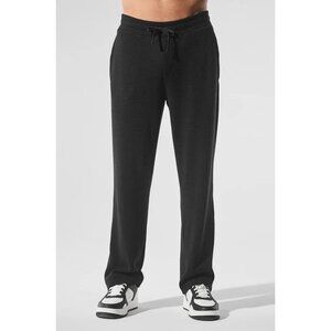 ALO YOGA Men's Elevate Waffle Straight Leg Pant Size XL In Black